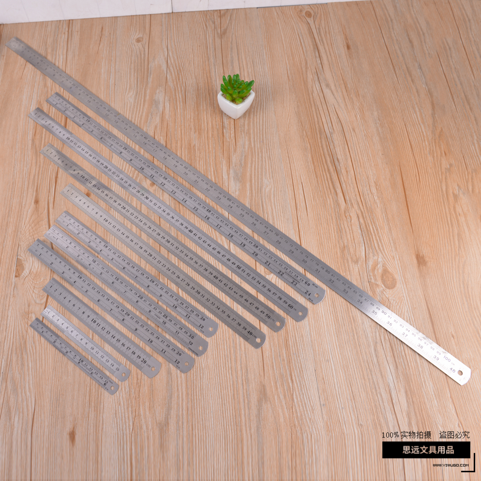 Multiple Length Specifications Stainless Steel Ruler Steel Ruler Clear Scale Drawing Drafting Tools Learning Office Accommodations
