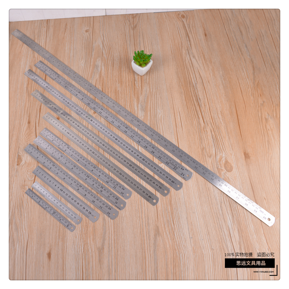 Multiple Length Specifications Stainless Steel Ruler Steel Ruler Clear Scale Drawing Drafting Tools Learning Office Accommodations