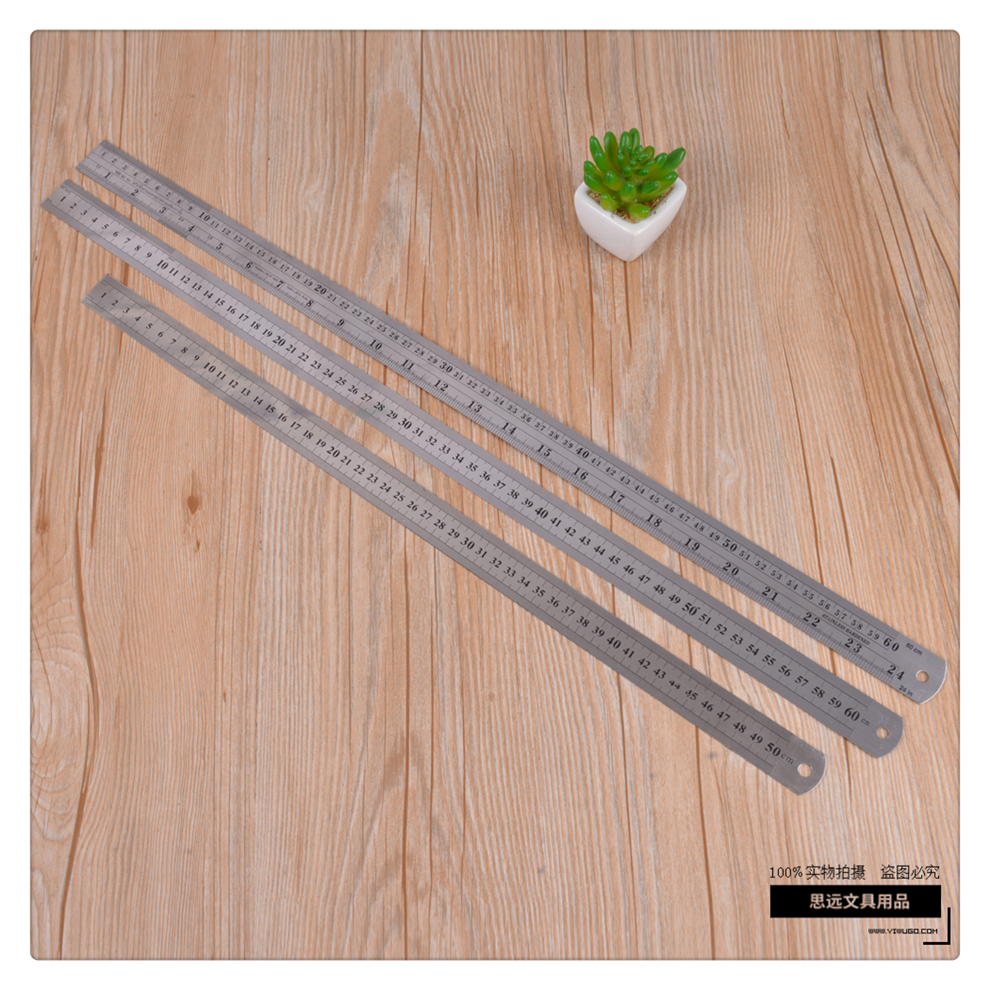 Multiple Length Specifications Stainless Steel Ruler Steel Ruler Clear Scale Drawing Drafting Tools Learning Office Accommodations