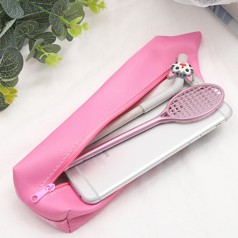 Korean edition PU cartoon high-capacity pen bag creative cat and dog style students small fresh stationery make up small change collection bag Korean edition PU cartoon high-capacity pen bag creative cat and dog style students small fresh stationery make up small change collection bag