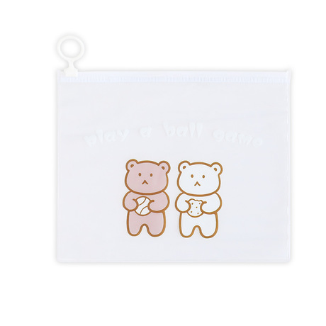 Express and simple pen bag in Korean ins style waterproof storage bag learning stationery students heart of stationery bag