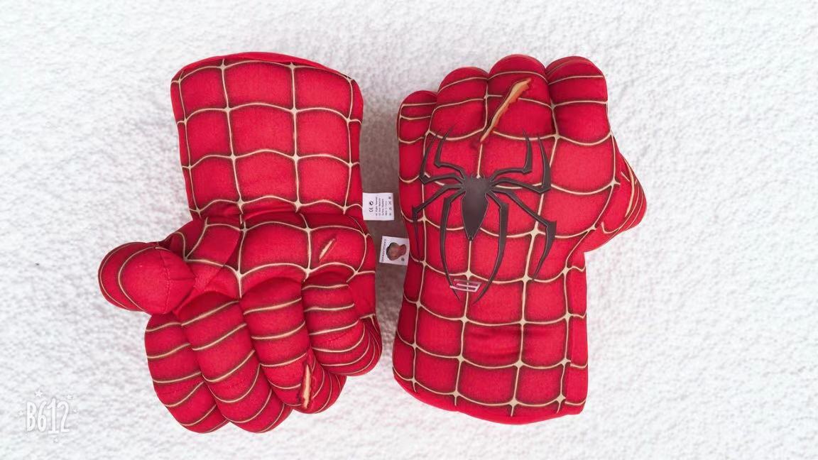 Factory Direct Green Fist Red Spider Gloves Plush Toys Boxing Gloves Hulk Movie Boxing Toys Generation Giant