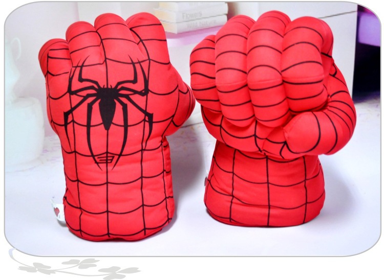Factory Direct Green Fist Red Spider Gloves Plush Toys Boxing Gloves Hulk Movie Boxing Toys Generation Giant