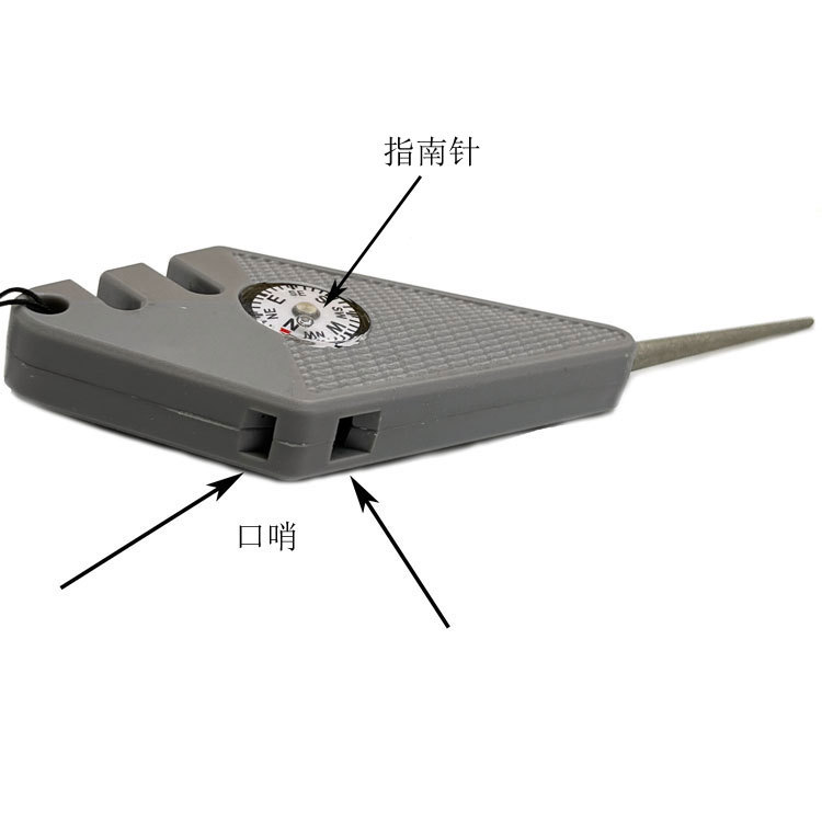 Compass Tungsten Steel Outdoor Sharpener Factory New Fishhook Polished Diamond Rod 6-in-1 Multifunctional Survival Whistle Compass Tungsten Steel Outdoor Sharpener Factory New Fishhook Polished Diamond Rod 6-in-1 Multifunctional Survival Whistle