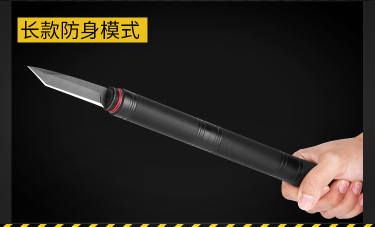Led Strong Light Self-Defense Flashlight Outdoor Multi-Functional Self-Defense Weapon Stick Knife Wild Survival Whistle Firestone Led Strong Light Self-Defense Flashlight Outdoor Multi-Functional Self-Defense Weapon Stick Knife Wild Survival Whistle Firestone