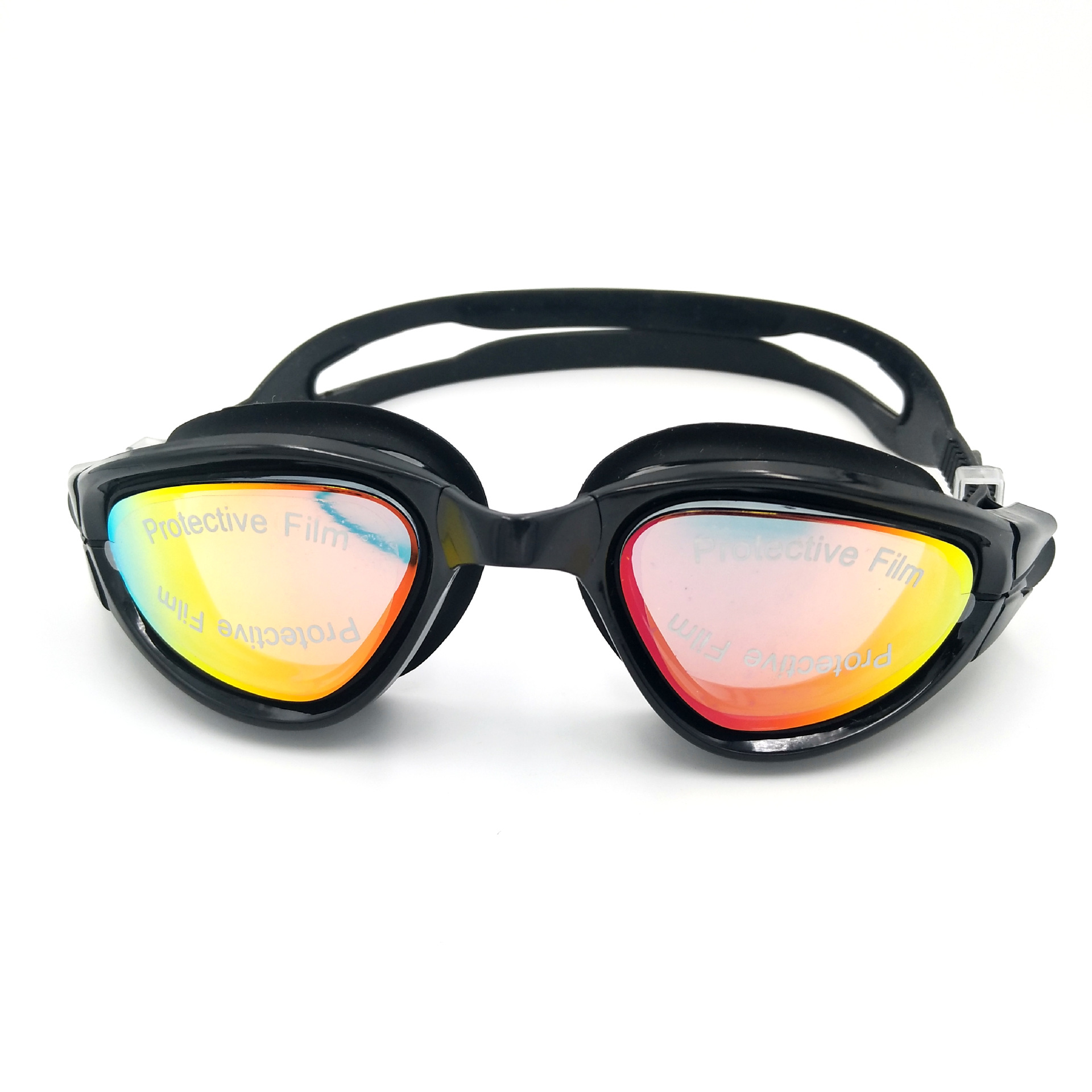 Electroplating Swimming Goggles HD Waterproof Swimming Goggles Adult Large Frame Swimming Glasses Large Frame Electroplating Swimming Goggle Box