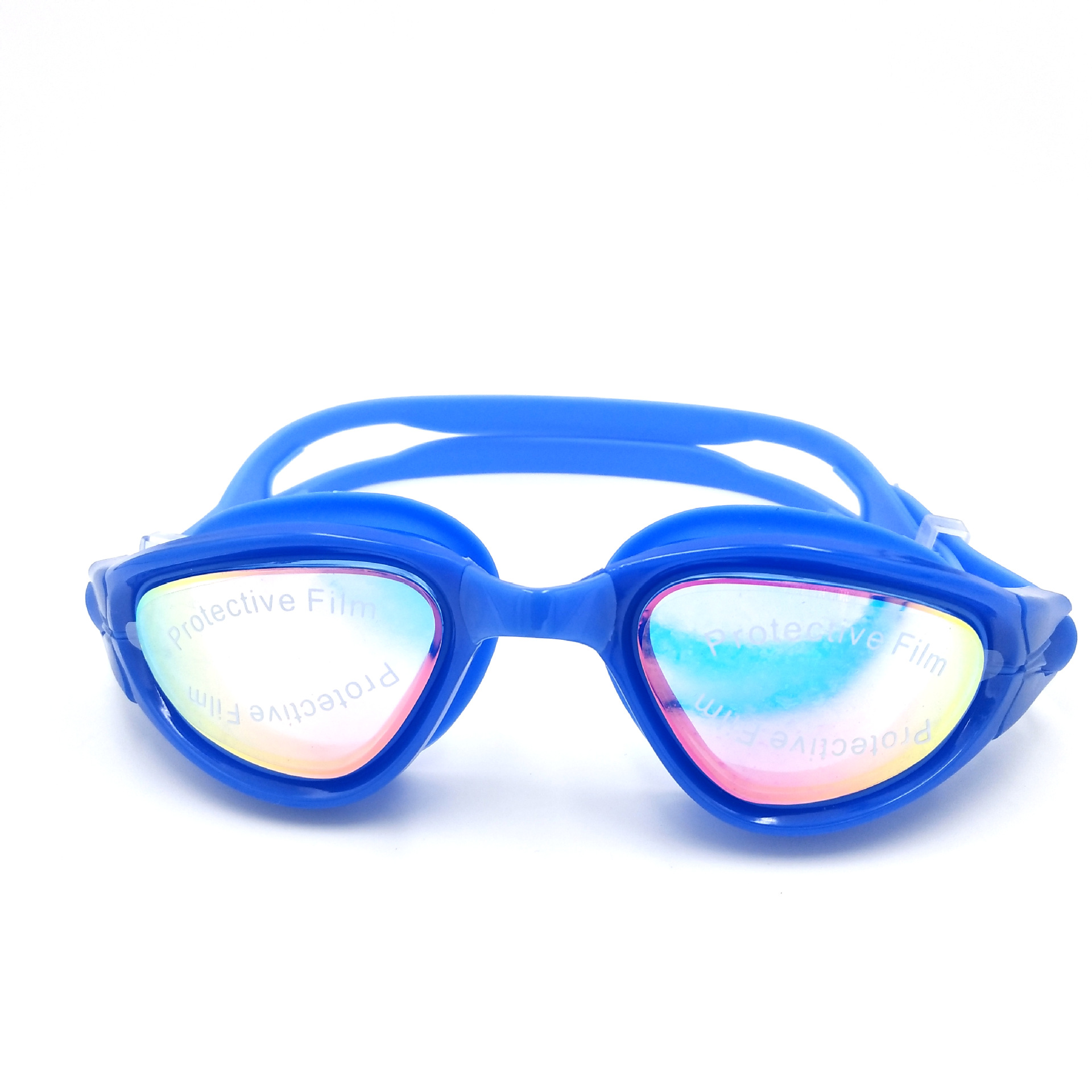 Electroplating Swimming Goggles HD Waterproof Swimming Goggles Adult Large Frame Swimming Glasses Large Frame Electroplating Swimming Goggle Box