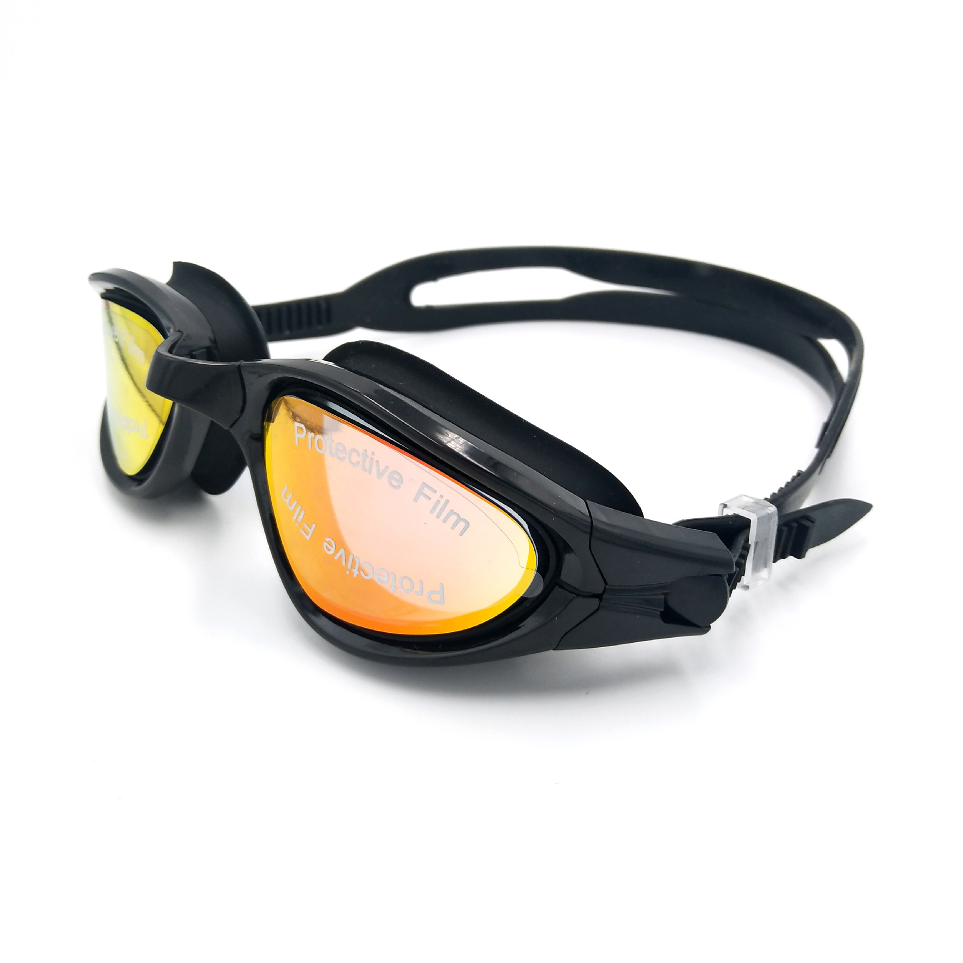 Electroplating Swimming Goggles HD Waterproof Swimming Goggles Adult Large Frame Swimming Glasses Large Frame Electroplating Swimming Goggle Box