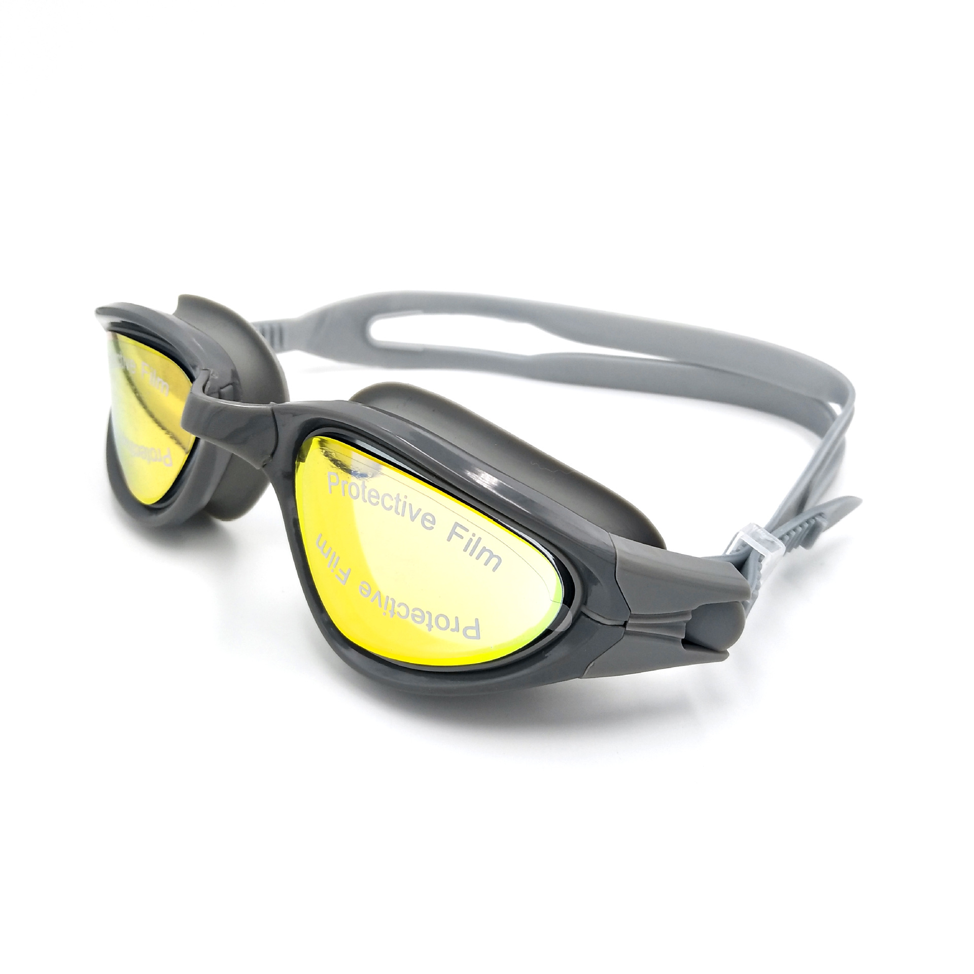 Electroplating Swimming Goggles HD Waterproof Swimming Goggles Adult Large Frame Swimming Glasses Large Frame Electroplating Swimming Goggle Box