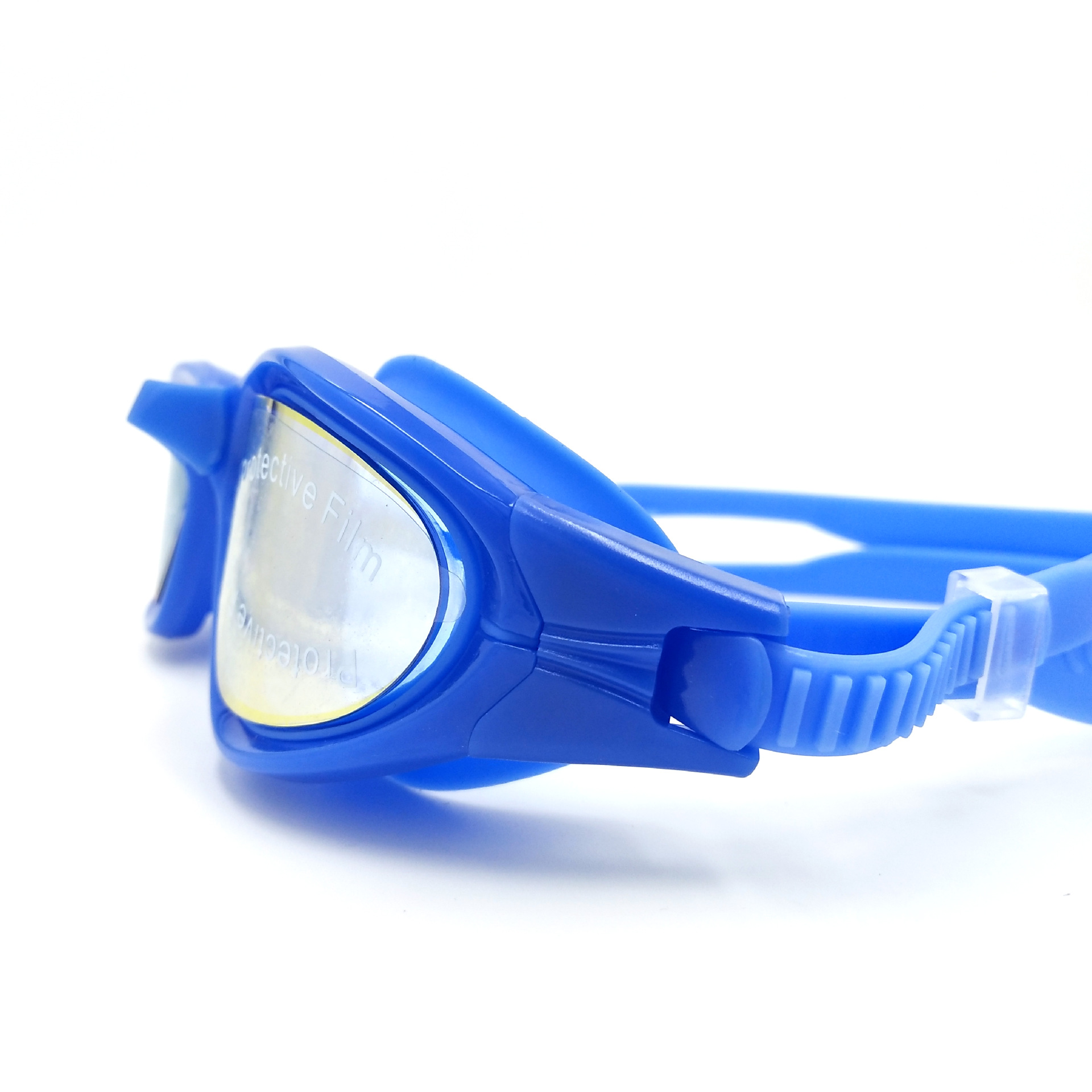 Electroplating Swimming Goggles HD Waterproof Swimming Goggles Adult Large Frame Swimming Glasses Large Frame Electroplating Swimming Goggle Box