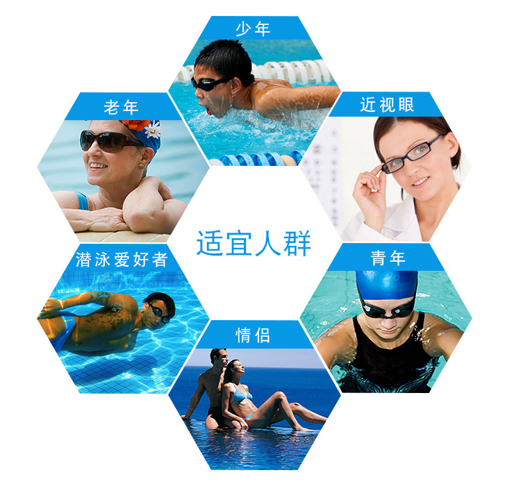 Swimming Goggles Waterproof Anti-Fog Men and Women HD Racing Sporting Goods Silicone Elastic Soft Swimming Glasses Wholesale