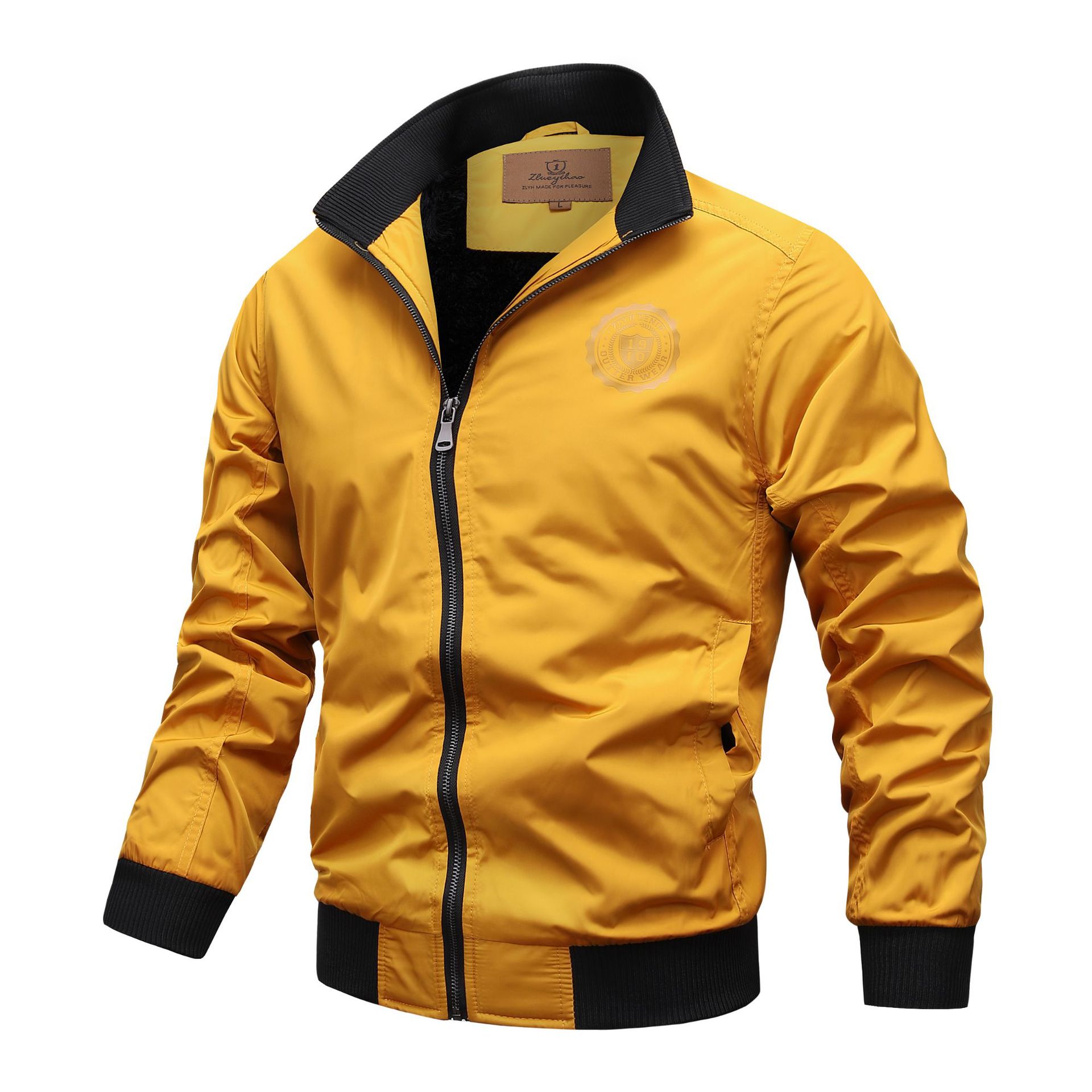 Winter Men&#039;s Baseball Jersey Wholesale Outdoor Men&#039;s Clothing Flight Fleece Jacket Warm Large Size Factory Direct Supply