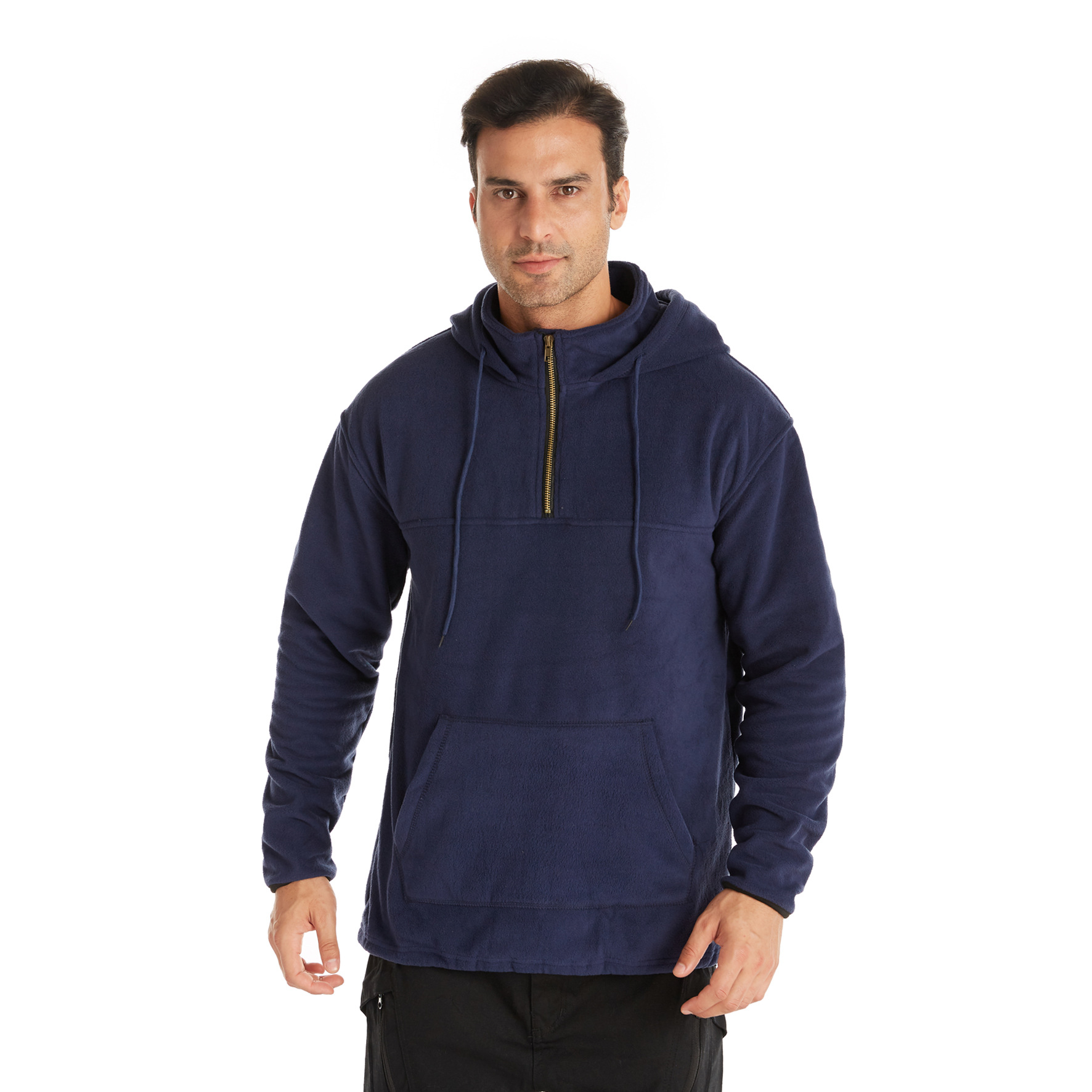 Trade Outdoor Fleece Sweater Polar Fleece Jacket Men's Thick Warm Hooded Casual Solid Color Sweater Men's Clothing Trade Outdoor Fleece Sweater Polar Fleece Jacket Men's Thick Warm Hooded Casual Solid Color Sweater Men's Clothing