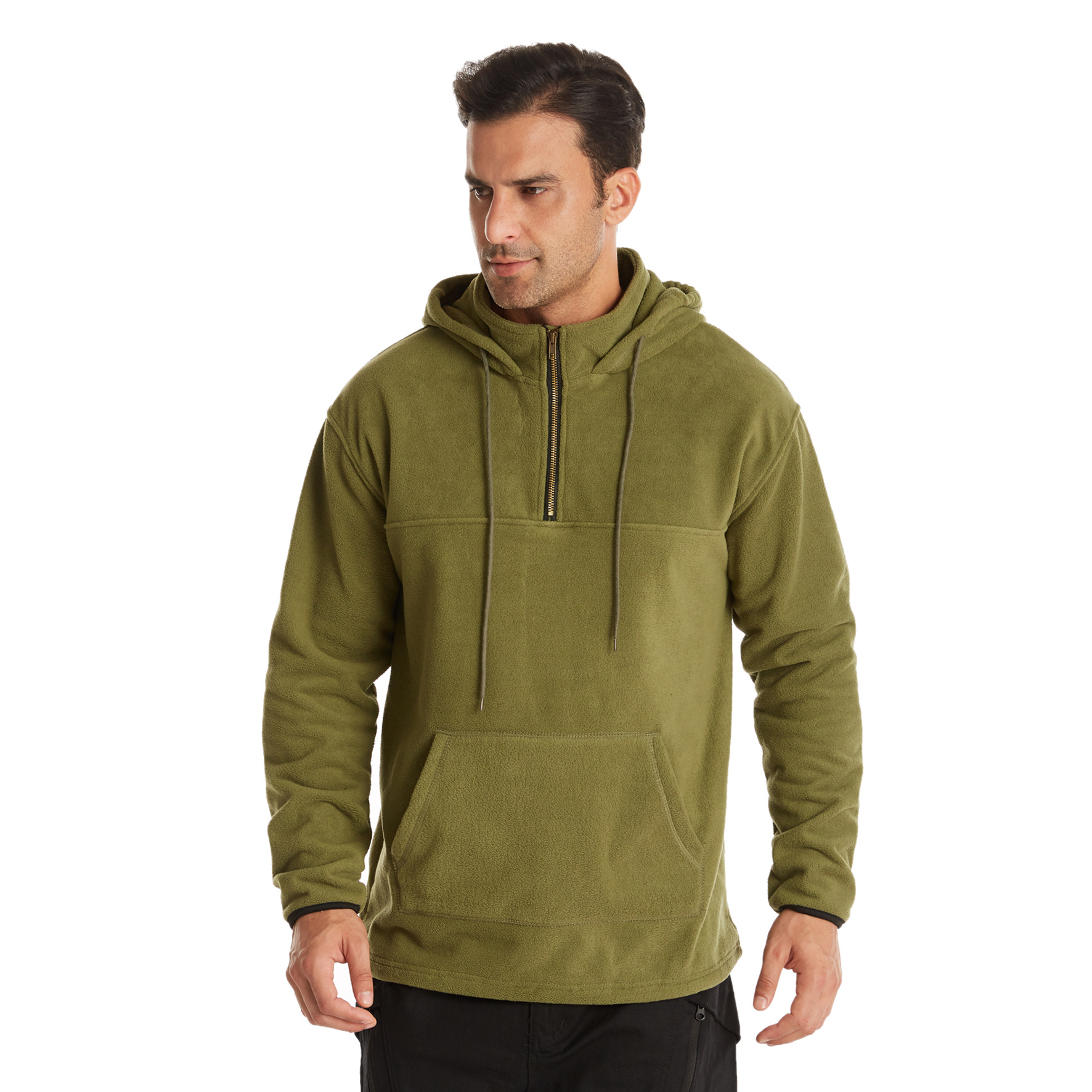 Trade Outdoor Fleece Sweater Polar Fleece Jacket Men's Thick Warm Hooded Casual Solid Color Sweater Men's Clothing Trade Outdoor Fleece Sweater Polar Fleece Jacket Men's Thick Warm Hooded Casual Solid Color Sweater Men's Clothing