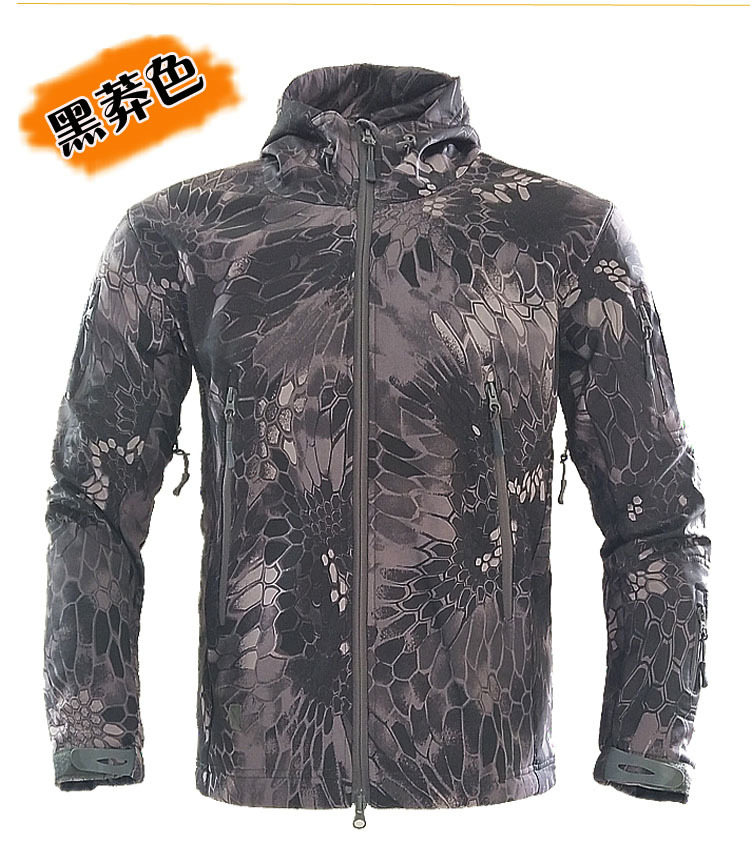 Men's Assault Jacket Outdoor Soft Shell Jacket Fleece Sweater FleeceLined Camouflage Jacket Windproof Jacket CrossBorder Men's Assault Jacket Outdoor Soft Shell Jacket Fleece Sweater FleeceLined Camouflage Jacket Windproof Jacket CrossBorder