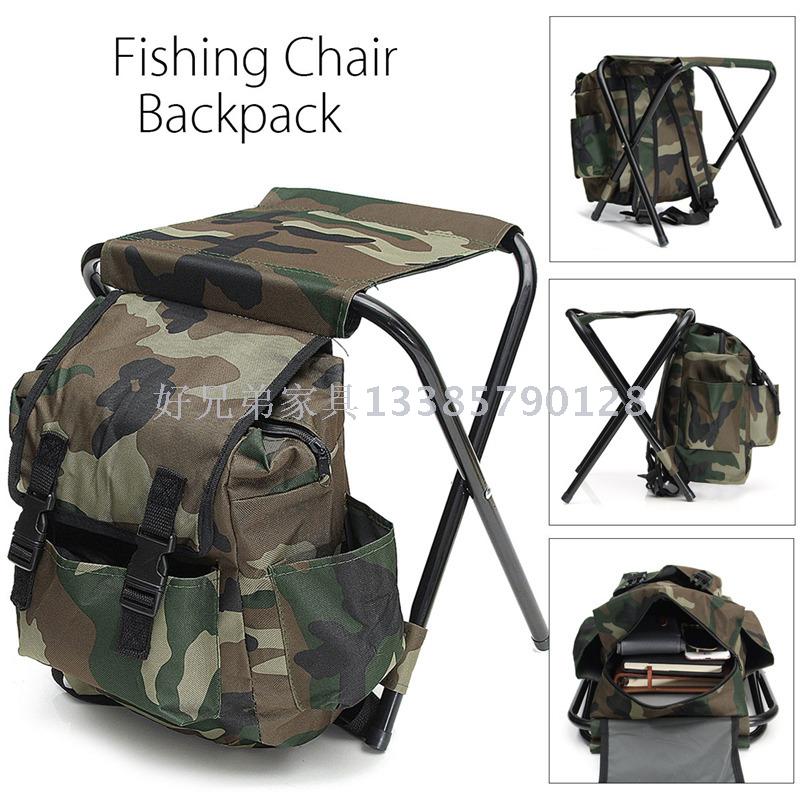 Outdoor Camouflage Folding Chair Fishing Chair Foldable and Portable Chair Fishing Stool Large Capacity Sketch Folding Chair