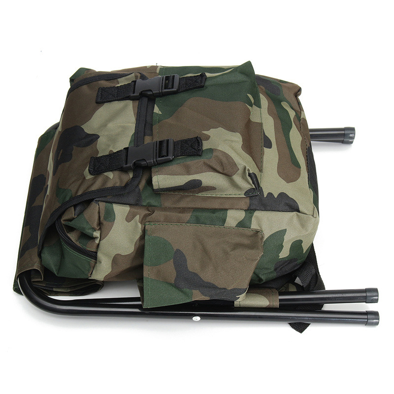Outdoor Camouflage Folding Chair Fishing Chair Foldable and Portable Chair Fishing Stool Large Capacity Sketch Folding Chair