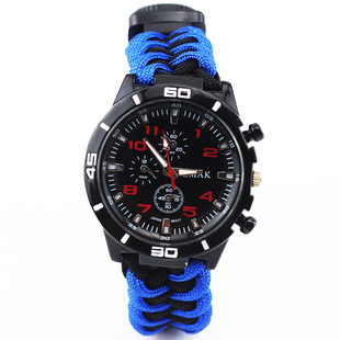 Camping Survival Carrying Strap Parachute Cord Bracelet Outdoor Multifunctional Compass Firestone Handmade Braided Survival Bracelet Camping Survival Carrying Strap Parachute Cord Bracelet Outdoor Multifunctional Compass Firestone Handmade Braided Survival Bracelet