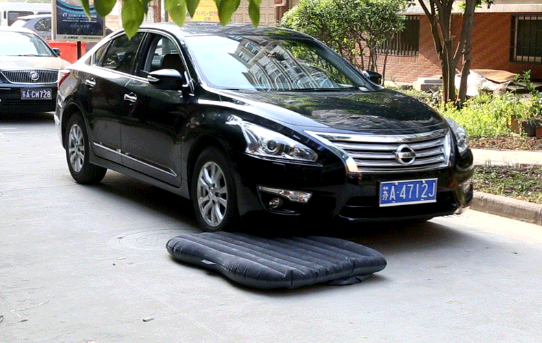 Vehicle-Mounted Inflatable Bed Car Supplies Middle and Rear Row Mattress Sleeping Mattress Car Rear Seat Floatation Bed Car Travel Bed