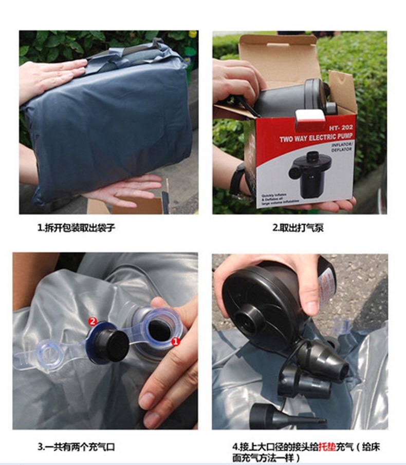 Vehicle-Mounted Inflatable Bed Car Supplies Middle and Rear Row Mattress Sleeping Mattress Car Rear Seat Floatation Bed Car Travel Bed