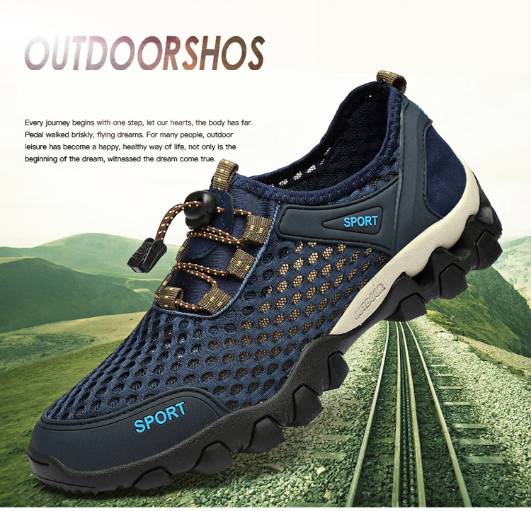 Men's Shoes 2021 Summer Outdoor Stream Trekking Shoes round Head Hiking Shoes Sports Outdoor Wading Mesh Shoes Travel Shoes Hiking Men's Shoes 2021 Summer Outdoor Stream Trekking Shoes round Head Hiking Shoes Sports Outdoor Wading Mesh Shoes Travel Shoes Hiking