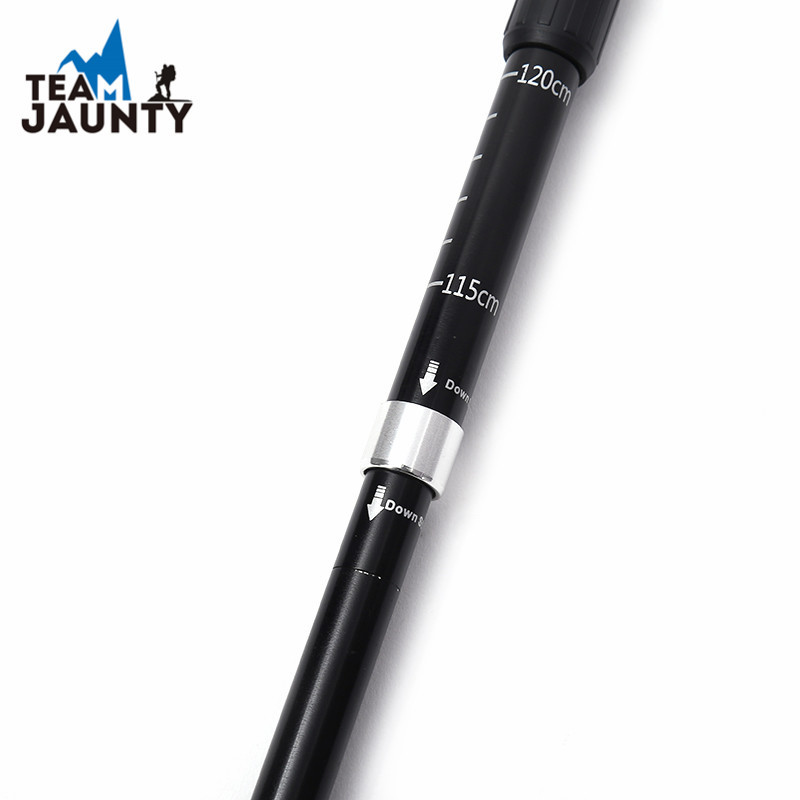 Cross-Border Matching New Aluminum Alloy Five-Section Folding Damping Trekking Pole Inner Lock Telescopic Folding Walking Stick Crutch Cross-Border Matching New Aluminum Alloy Five-Section Folding Damping Trekking Pole Inner Lock Telescopic Folding Walking Stick Crutch