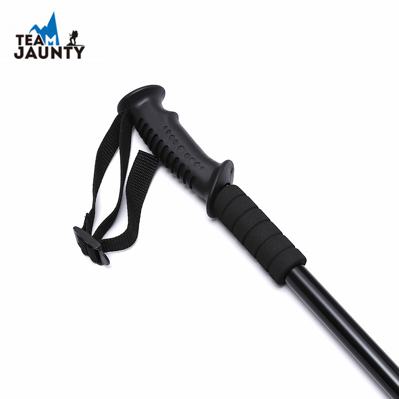 Cross-Border Hot Sale Trekking Pole Set Three Straight Handle Walking Stick Ski Pole Shock Absorber Crutch Spot Supply Direct Sales