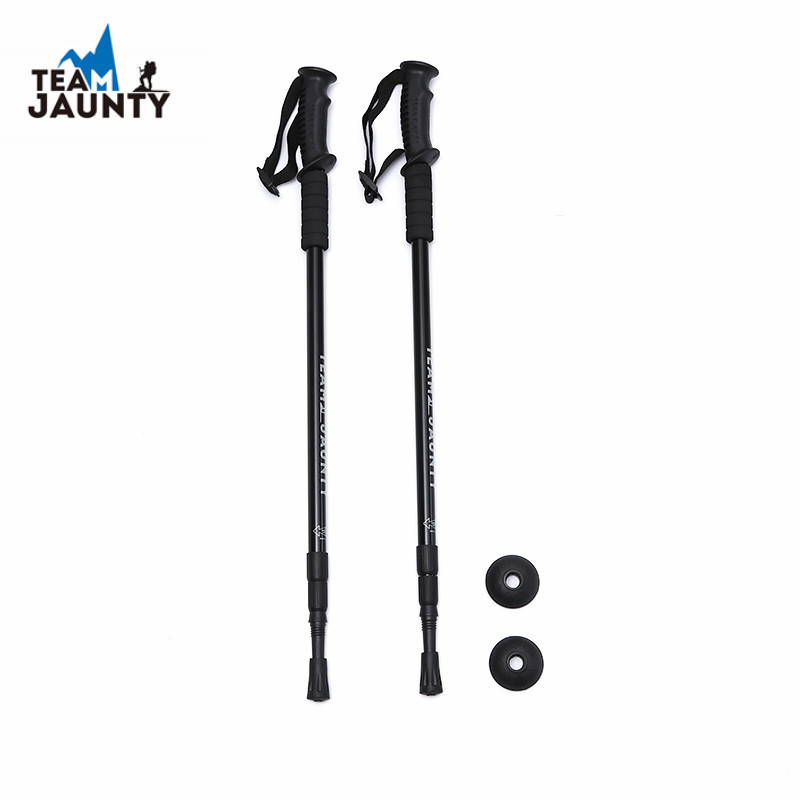 Cross-Border Hot Sale Trekking Pole Set Three Straight Handle Walking Stick Ski Pole Shock Absorber Crutch Spot Supply Direct Sales