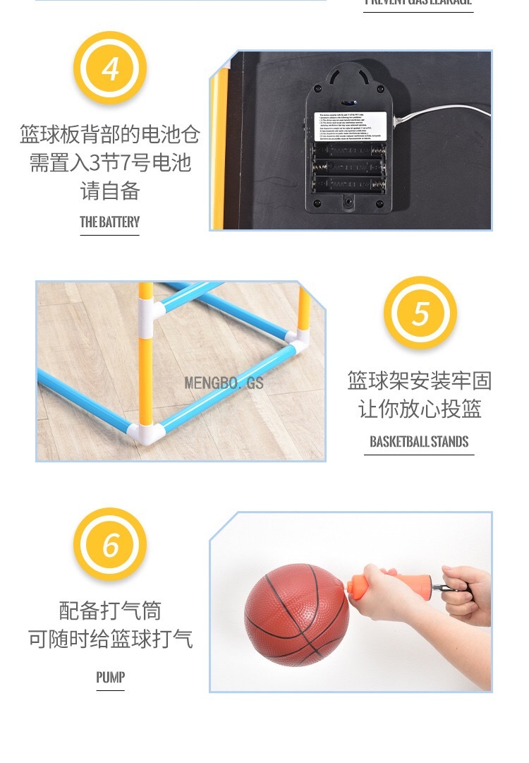 Cross-Border Hot Sale Vertical Shooting Machine Points Basketball Stand Game Machine Parent-Child Outdoor Indoor Ball Toys for Sports