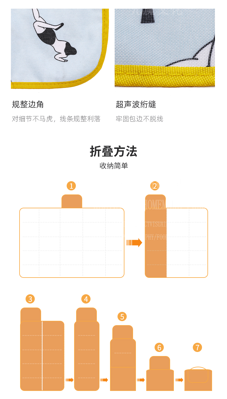 Collection Outdoor Picnic Mat Parent-Child Spring Outing Picnic Blanket Thickened Oxford Cloth Moisture Proof Pad Picnic Tent Floor Mat Portable