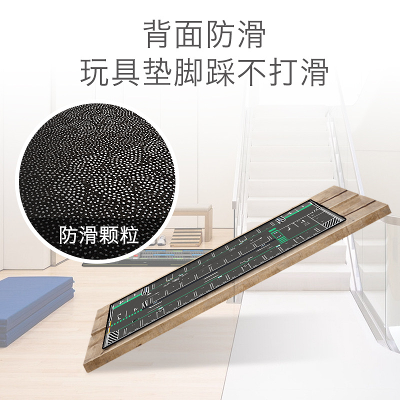 Children&#039;s Urban Traffic Scene Picture Floor Mat Road Crawling Mat Car Model Outdoor Parking Lot Track Game Blanket Mat