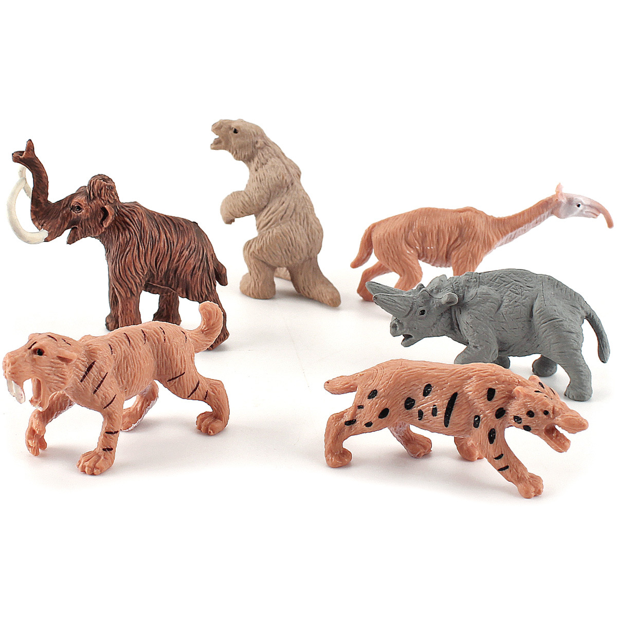 Cross-Border Simulation Primitive Human Prehistoric Animal Model Children&#039;s Cognition Cave Man Life Hunting Scene Decoration