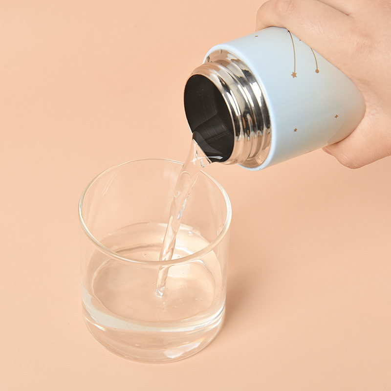 Korean Style Creative DIY Micro Landscape Cartoon Thermal Mug Cute Internet Celebrity Water Cup Female Student Portable Sports Cup