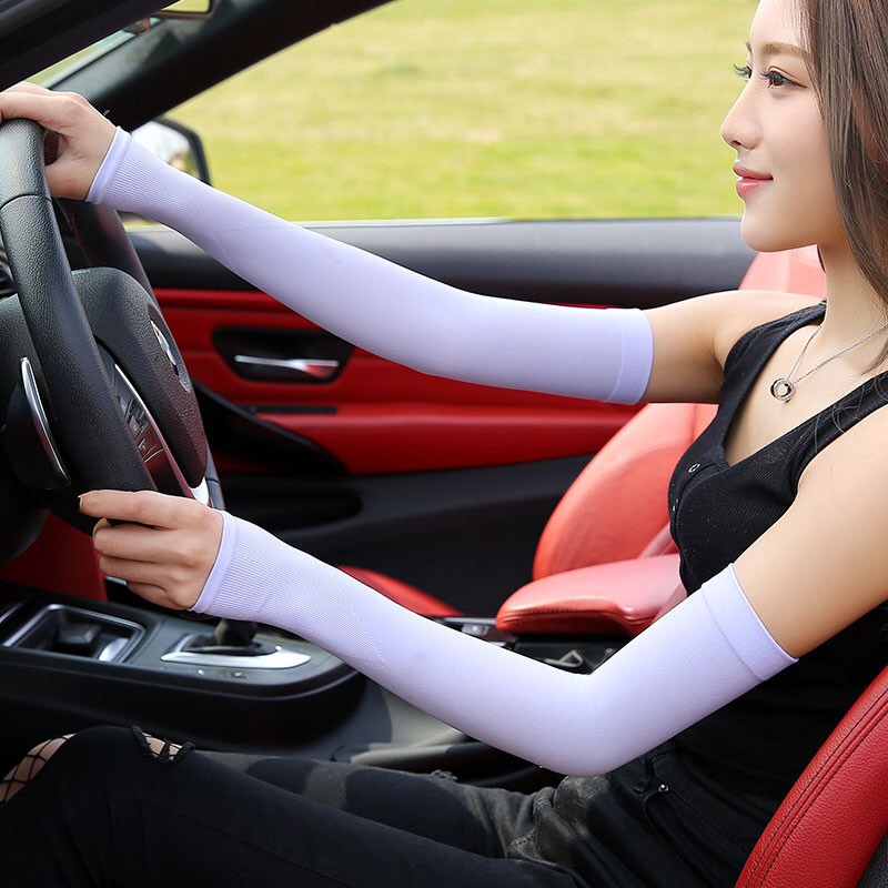Korean Lets Slim Ice Sleeve Sun Protection Sleeves Summer Men and Women Viscose Fiber Oversleeve Sleeves Arm Guard Arm UV Protection Korean Lets Slim Ice Sleeve Sun Protection Sleeves Summer Men and Women Viscose Fiber Oversleeve Sleeves Arm Guard Arm UV Protection