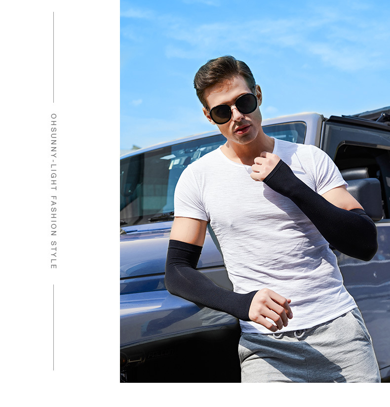 Summer Viscose Fiber Sun-Protection Oversleeves Women's Cycling and Driving Ice Sleeve Sun Shade Cold Sleeves Oversleeves Oversleeves Oversleeve