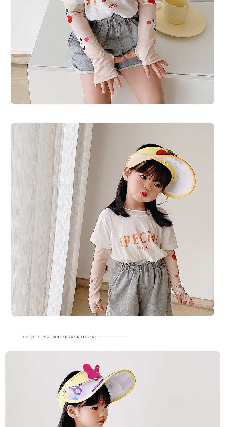 Children's Three-Dimensional Topless Hat Sun Hat Ice Sleeve Two-Piece Set Sun Protection UV Protection Cute Cartoon Sun Hat Summer Children's Three-Dimensional Topless Hat Sun Hat Ice Sleeve Two-Piece Set Sun Protection UV Protection Cute Cartoon Sun Hat Summer