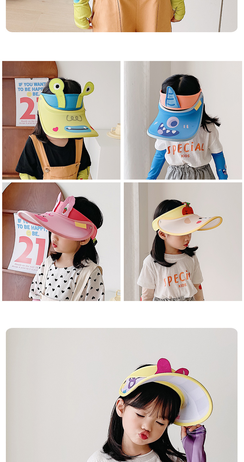 Children's Three-Dimensional Topless Hat Sun Hat Ice Sleeve Two-Piece Set Sun Protection UV Protection Cute Cartoon Sun Hat Summer Children's Three-Dimensional Topless Hat Sun Hat Ice Sleeve Two-Piece Set Sun Protection UV Protection Cute Cartoon Sun Hat Summer