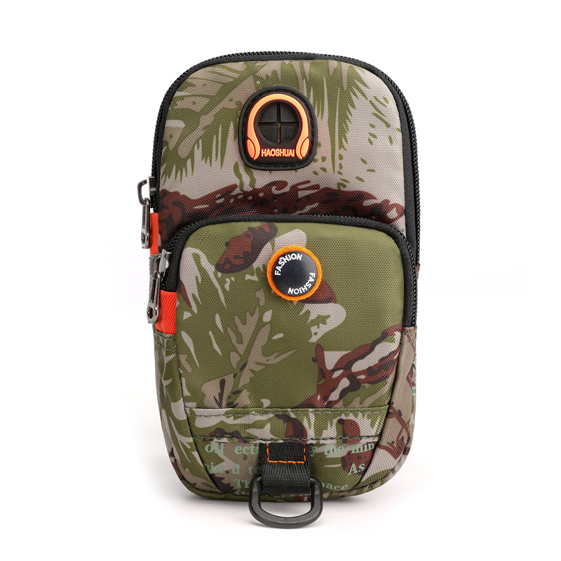Cross-Border Camouflage Running Device Arm Bag Men&#039;s and Women&#039;s Workout Cell Phone Bag Tactical Wrist Bag Outdoor Sports Arm Bag