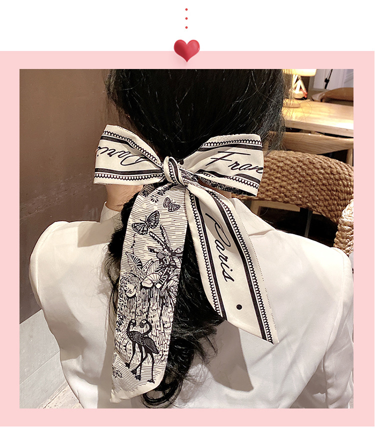 Retro French Women's Silk Scarf Hair Band Ponytail Hair String Small Long Decorative Scarf Ins Tie Tie-up Hair Ribbon Arm Bag Retro French Women's Silk Scarf Hair Band Ponytail Hair String Small Long Decorative Scarf Ins Tie Tie-up Hair Ribbon Arm Bag