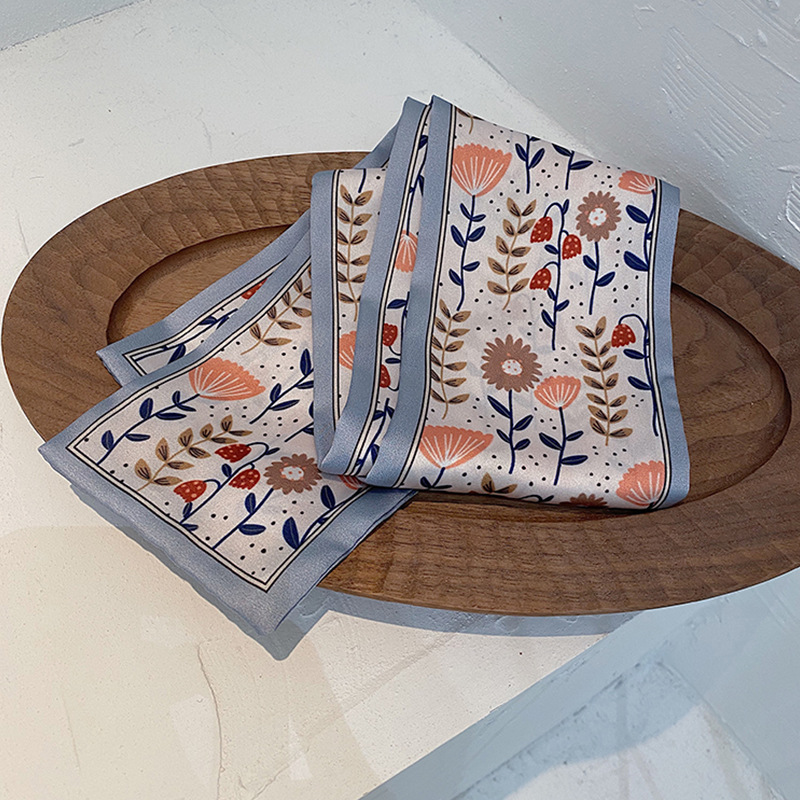 South Korea Dongdaemun Geometric Thin Long Narrow Scarf Retro French Arm Bag Ribbon Scheming Printing Headband Headwear Women South Korea Dongdaemun Geometric Thin Long Narrow Scarf Retro French Arm Bag Ribbon Scheming Printing Headband Headwear Women