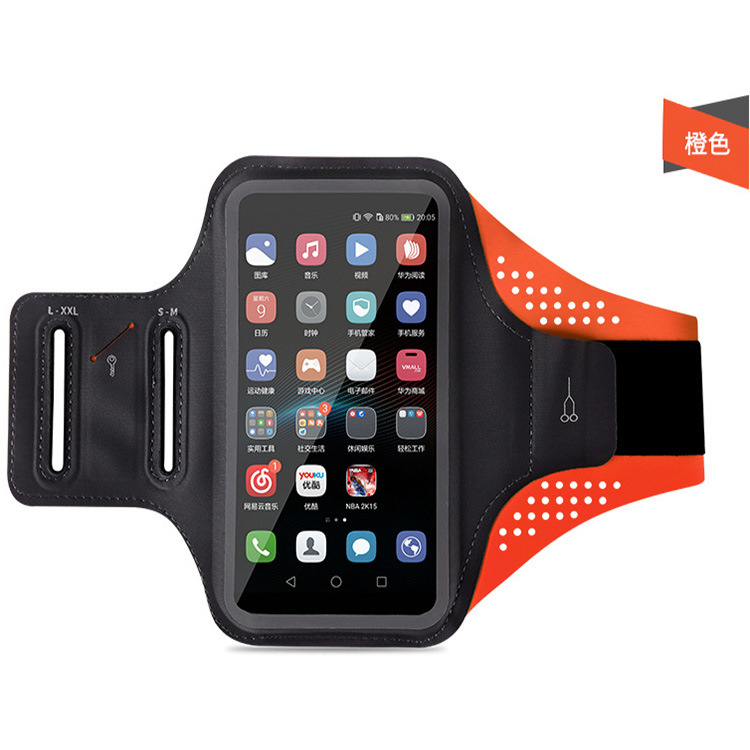 Outdoor Sports Arm Bag Bags Mobile Phone Arm Bag Men and Women Fitness Wrist Running Touch Screen Mobile Phone Case Waterproof Lycra Armband