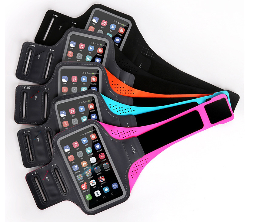 Outdoor Sports Arm Bag Bags Mobile Phone Arm Bag Men and Women Fitness Wrist Running Touch Screen Mobile Phone Case Waterproof Lycra Armband