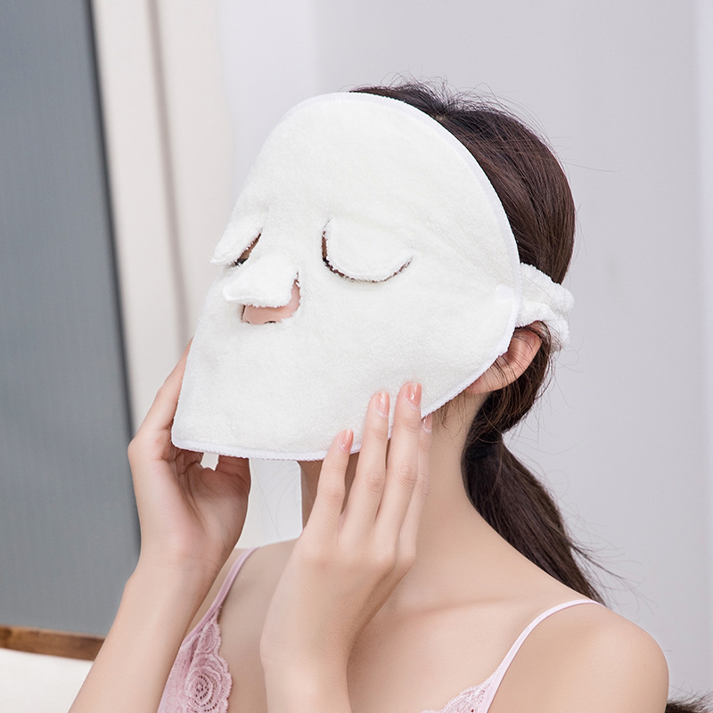 Apply Face Towel Coral Fleece Thickened Cold and Hot Compress Face Towel Beauty Moisturizing Moisturizing Facial Hot Compress Towel Factory Direct Sales