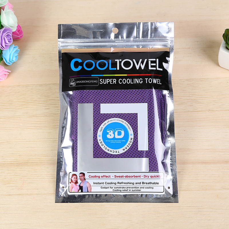 Outdoor Sports Cooling Artifact Cold Feeling Towel Ice-Feeling Towel Will Cool Once Thrown Ice-Cold Towel Iced Towel Gift Wholesale