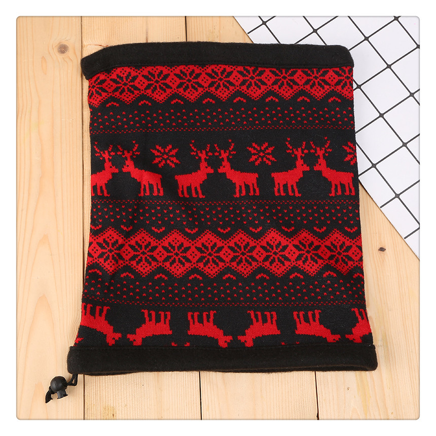 Outdoor New Zealand Velvet Plaid Mask Bandana Men's Riding Cold-Proof Face Towel Women's Full Face Sand Mask Scarf and Hat