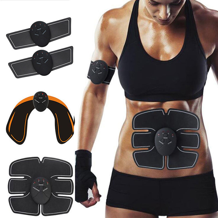 Cross-Border New Arrival Smart Charging Abdominal Fitness Instrument Fitness Equipment Belly Contracting Exercise Fitness Apparatus AB Rocket Lazy Abdominal Stickers
