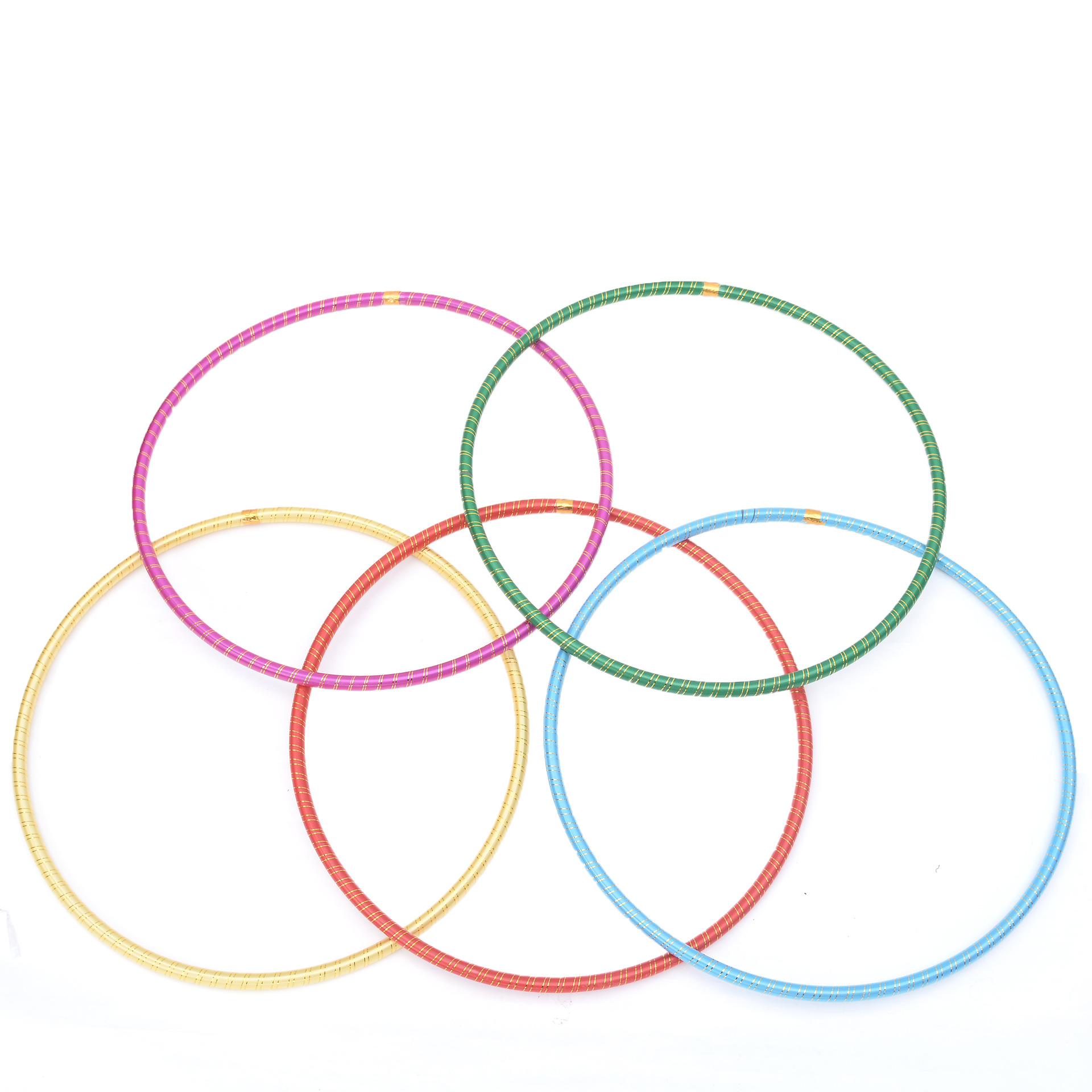 1.8 Ribbon Hula Hoop Children&#039;s Elementary School Gymnastics Ring Parent-Child Toys Kindergarten Morning Jump Circle Toys