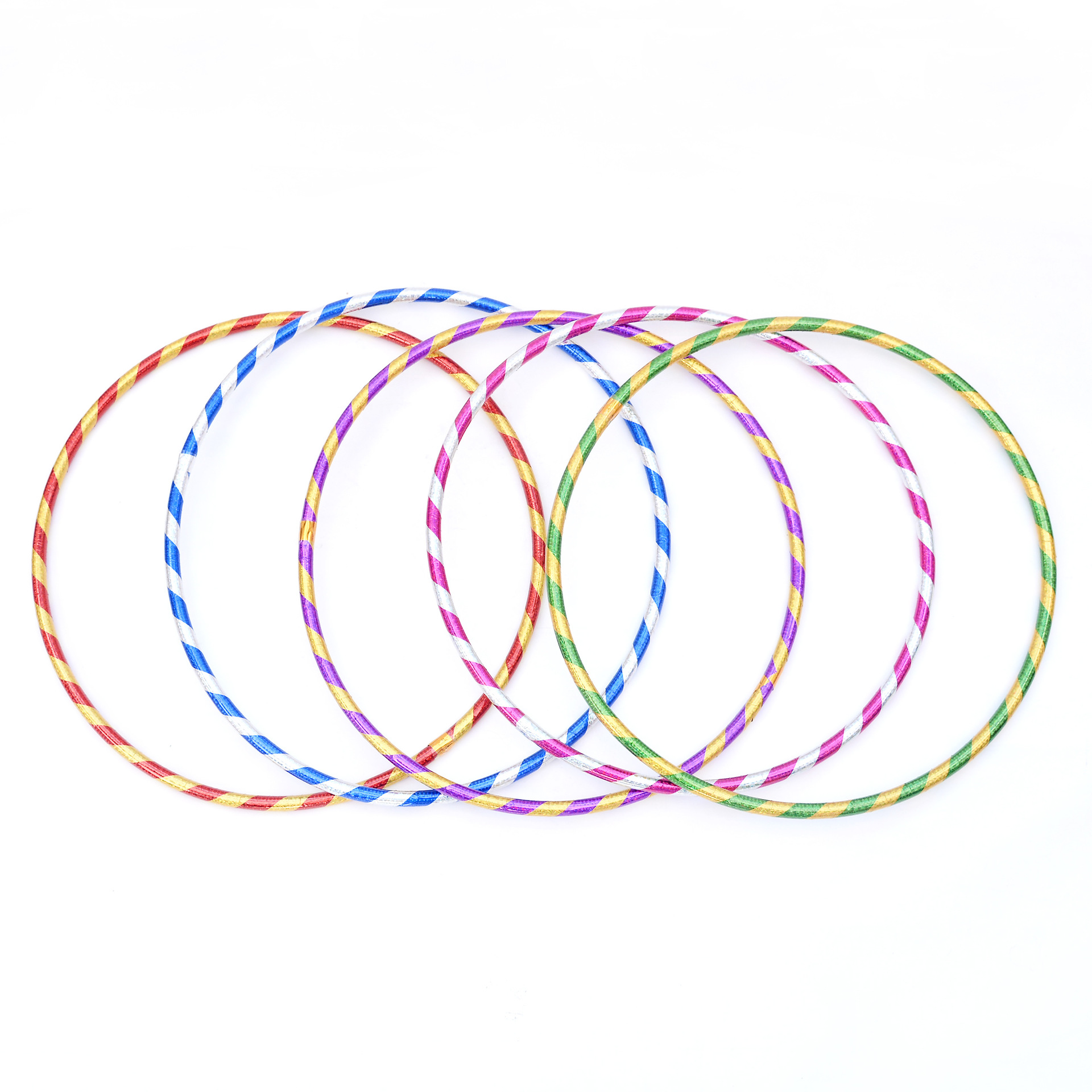 1.6 Two-Color Laser Hula Hoop Kindergarten Children Primary School Students Morning Exercise Dance Performance Colorful Small Gymnastics Ring