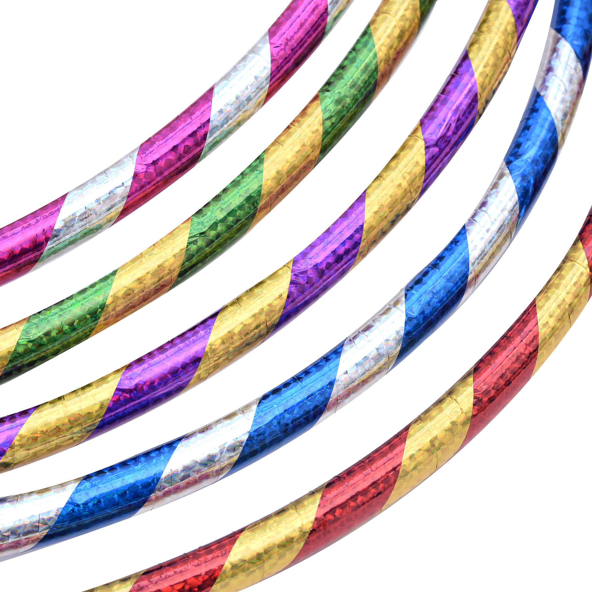 1.6 Two-Color Laser Hula Hoop Kindergarten Children Primary School Students Morning Exercise Dance Performance Colorful Small Gymnastics Ring