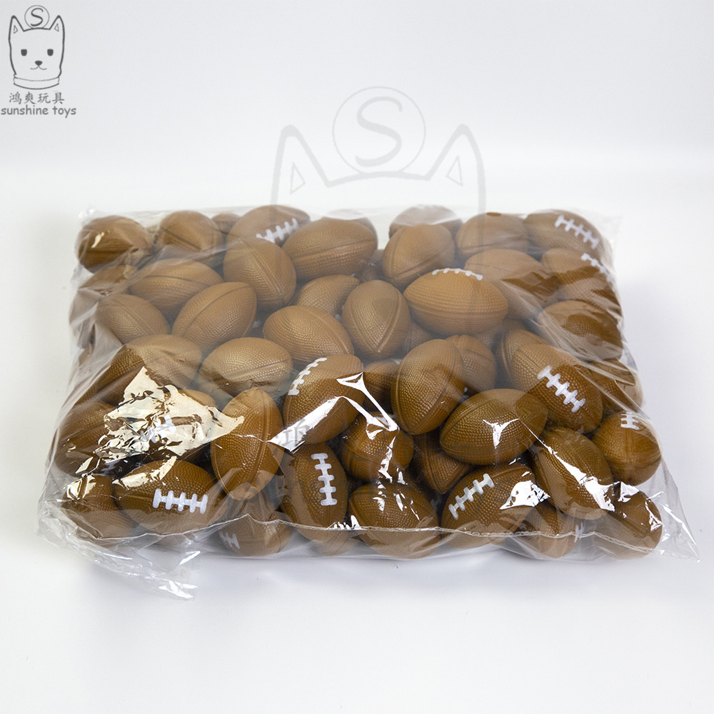 Cross-Border Hot Sale British American Small Brown Rugby Decompression Toys for Children Foam Decompression Pu Ball Custom Printing Cross-Border Hot Sale British American Small Brown Rugby Decompression Toys for Children Foam Decompression Pu Ball Custom Printing